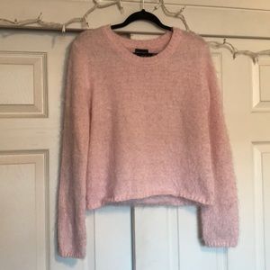 Light Pink Fuzzy Sweater
